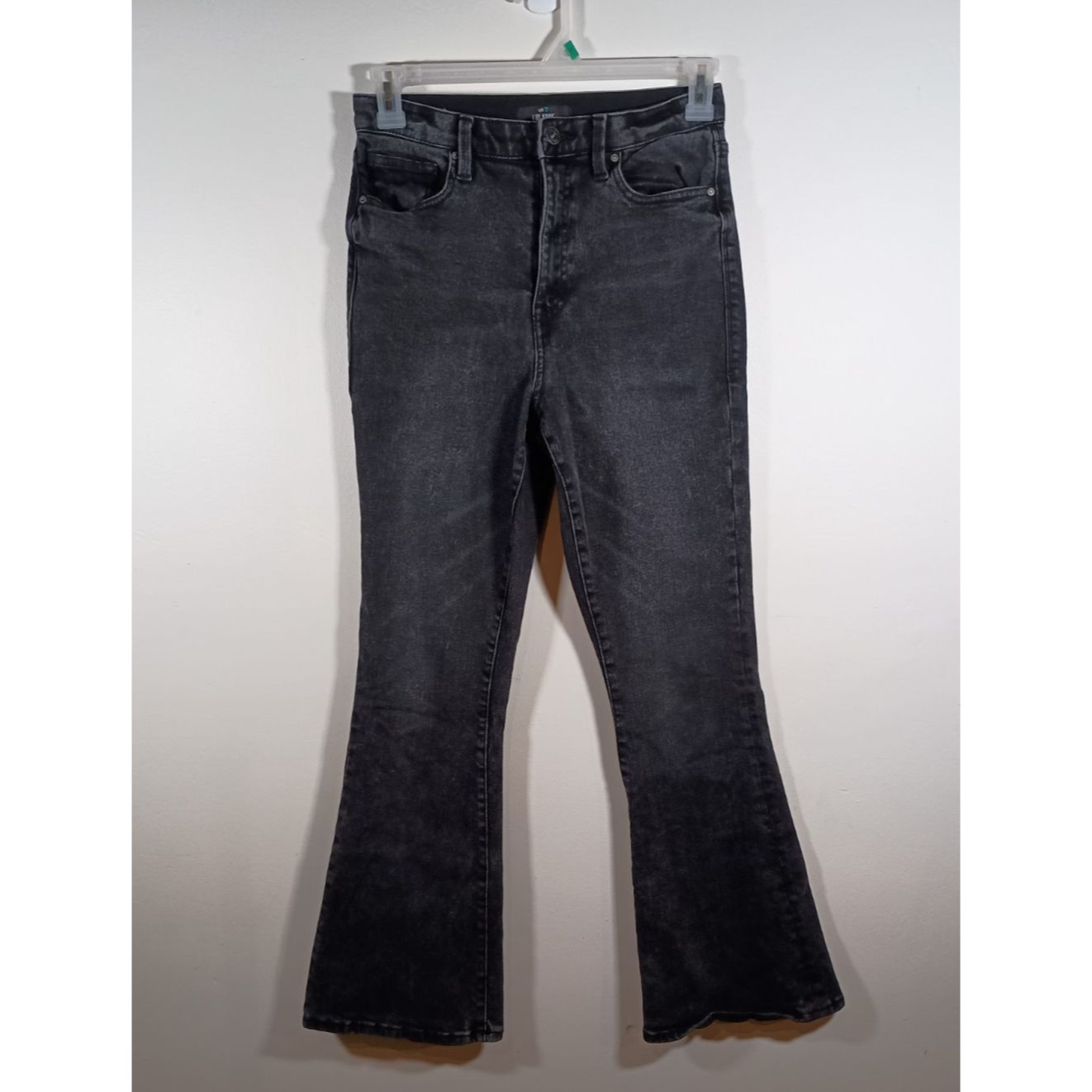 Lularoe Women’s Black Flare High Waisted Tummy Control Jeans Size 28
